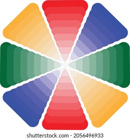 Color Pattern Gradient style Blended View Rose Patel