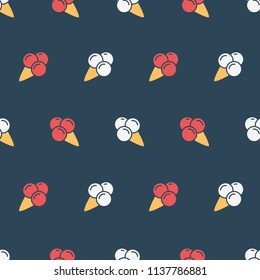 Color pattern with ice cream