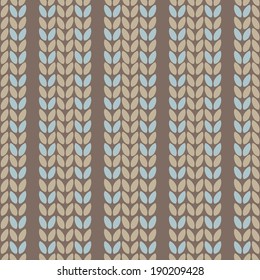 Color pattern knitting. Seamless pattern for fabric, paper and other printing and web projects.