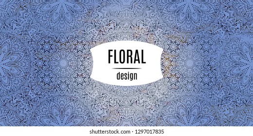 color pattern mandala floral elements. Decoration boho flower elements.