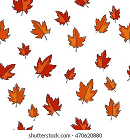 color pattern of maple autumn leaves