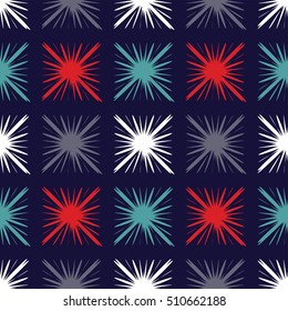 Color pattern red and blue