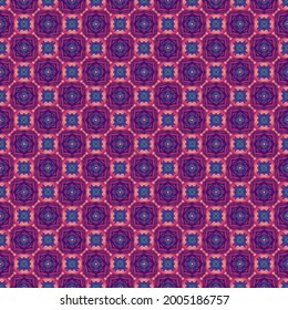 Textura de patrón de color. Diseño gráfico ornamental colorido. Ornamentos mosaicos. Plantilla de patrón. Ilustración vectorial.