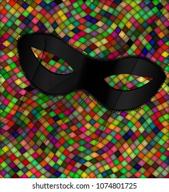 color patterned background and mask