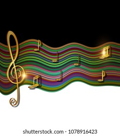 color patterned image of music