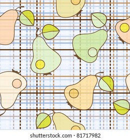 color pear - seamless vector wallpaper