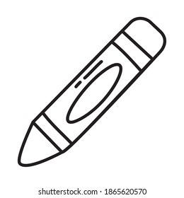 color pen icon over white background, doodle line style, vector illustration