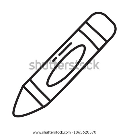 color pen icon over white background, doodle line style, vector illustration