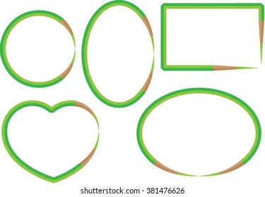 color pencil with border