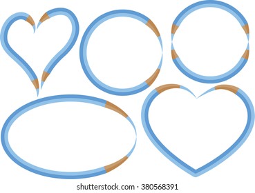 color pencil with border set