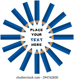 color pencil with circle border