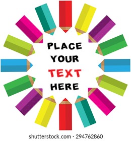 color pencil with circle border