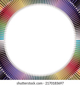 Color pencil frame, can be used as background or banner, etc.