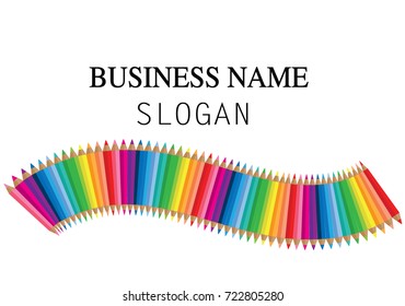 color pencil icon background