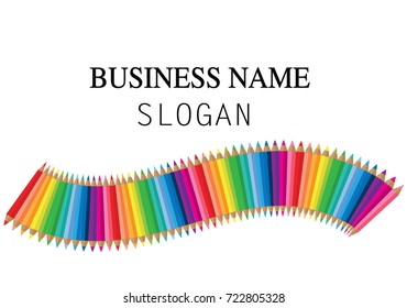 color pencil icon background