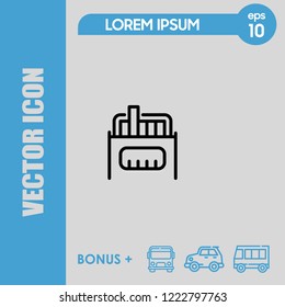 Color pencil icon vector