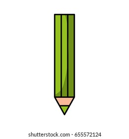 color pencil school isolated icon