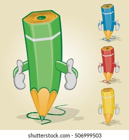 Color Pencil With Two Thumbs Up