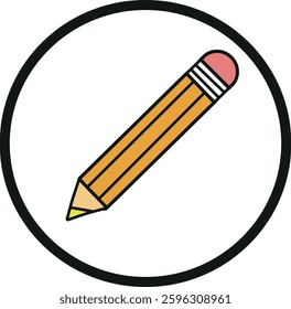color pencil vector design icon illustration