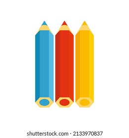 vector de lápiz de color para dibujar