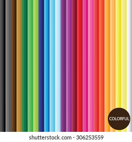 color pencil vector illustration