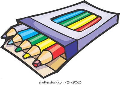 Colored Pencils Cartoon Images Stock Photos Vectors Shutterstock