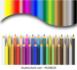 Color pencils background