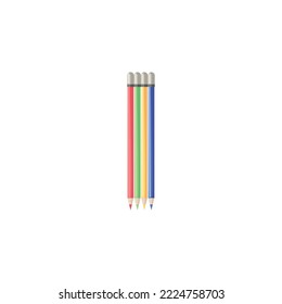 color pencils icon vector image with white background