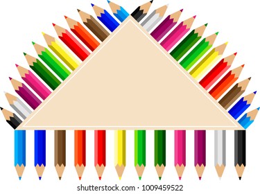 Color Pencils Set Vector Illustration