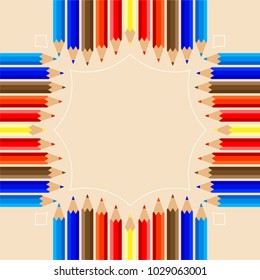 Color Pencils Set Vector Illustration