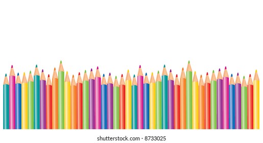 Color pencils. Vector