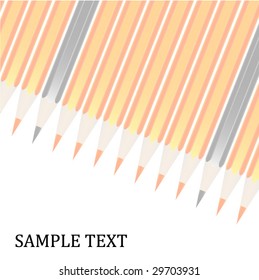 Color pencils vector background