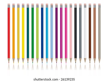 Color pencils - Vector image