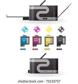 Color Photo InkJet Printer Side View