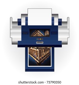 Color Photo InkJet Printer Top View