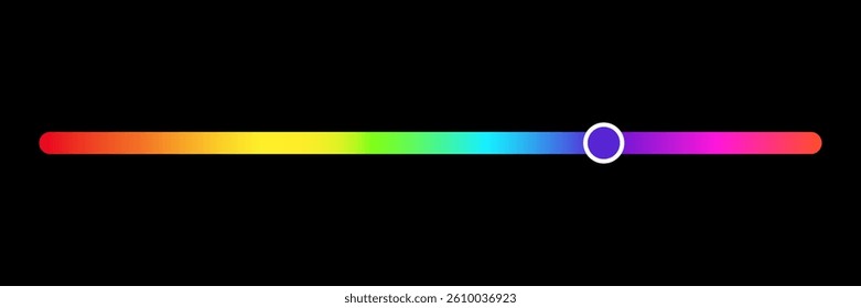 Color picker bar on black background