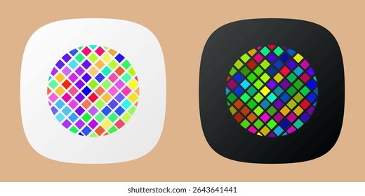 Color picker black and white app icons. Color palette app icons