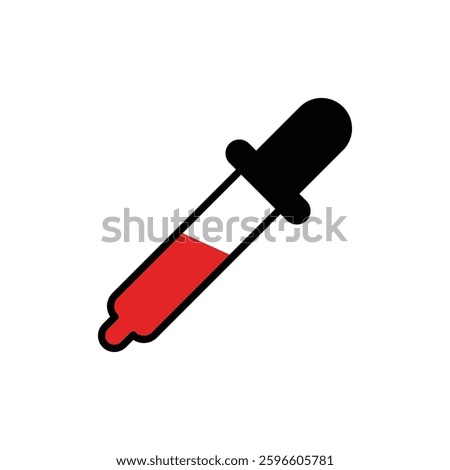 Color picker icon design isolated on a white background