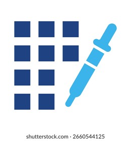 Elemento del icono del selector de color para el diseño