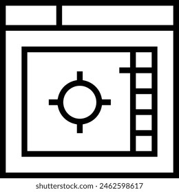color picker icon. Thin linear style design isolated on white background