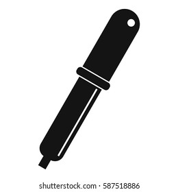 Color picker pipette icon. Simple illustration of color picker pipette vector icon for web