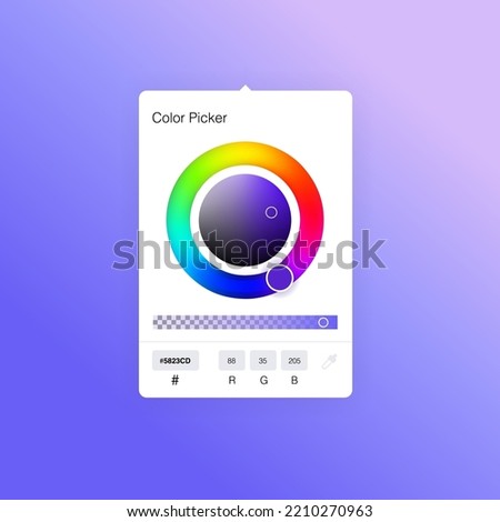 Color Picker. Сolor selection in graphic editors. Gradient rainbow RGB