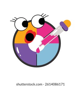 Color picker Vector Sticker. Eps 10 File 