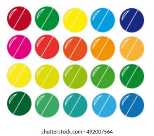 color pills icon