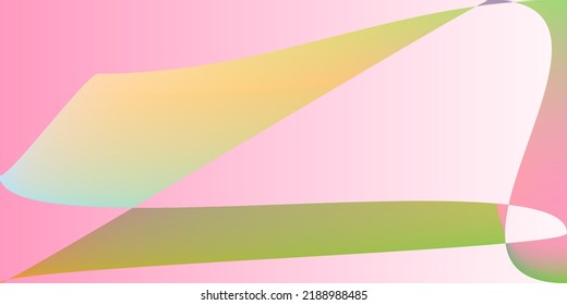Color Color Rosa Dinámico Superficie Mínima Suave. Tecnología moderna Pastel Multicolor Fondo original. Ilustración de capas de fluidos psicodélicas arcoiris. Nueva forma digital suave malla de gradiente futurista.
