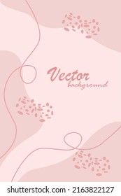 Color Pink Soft Background Potrait banner with gradient color. Design with liquid shape