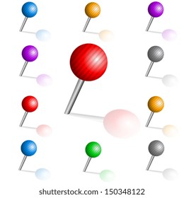 Color pins