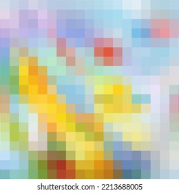Fondo abstracto de píxeles de color. Plantilla para presentación. estilo poligonal.