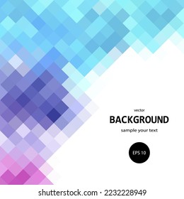Color pixel background. Layout for advertising. Cover for magazine background. Presentation template.