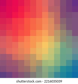 Fondo del píxel de color en estilo poligonal. Plantilla vectorial para presentaciones, anuncios, folletos, banners y más.